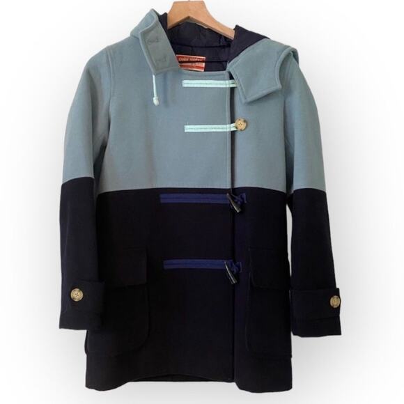 Authentic Cube Sugar RARE Toggle Blue Pea Coat Jacket - Picture 1 of 9